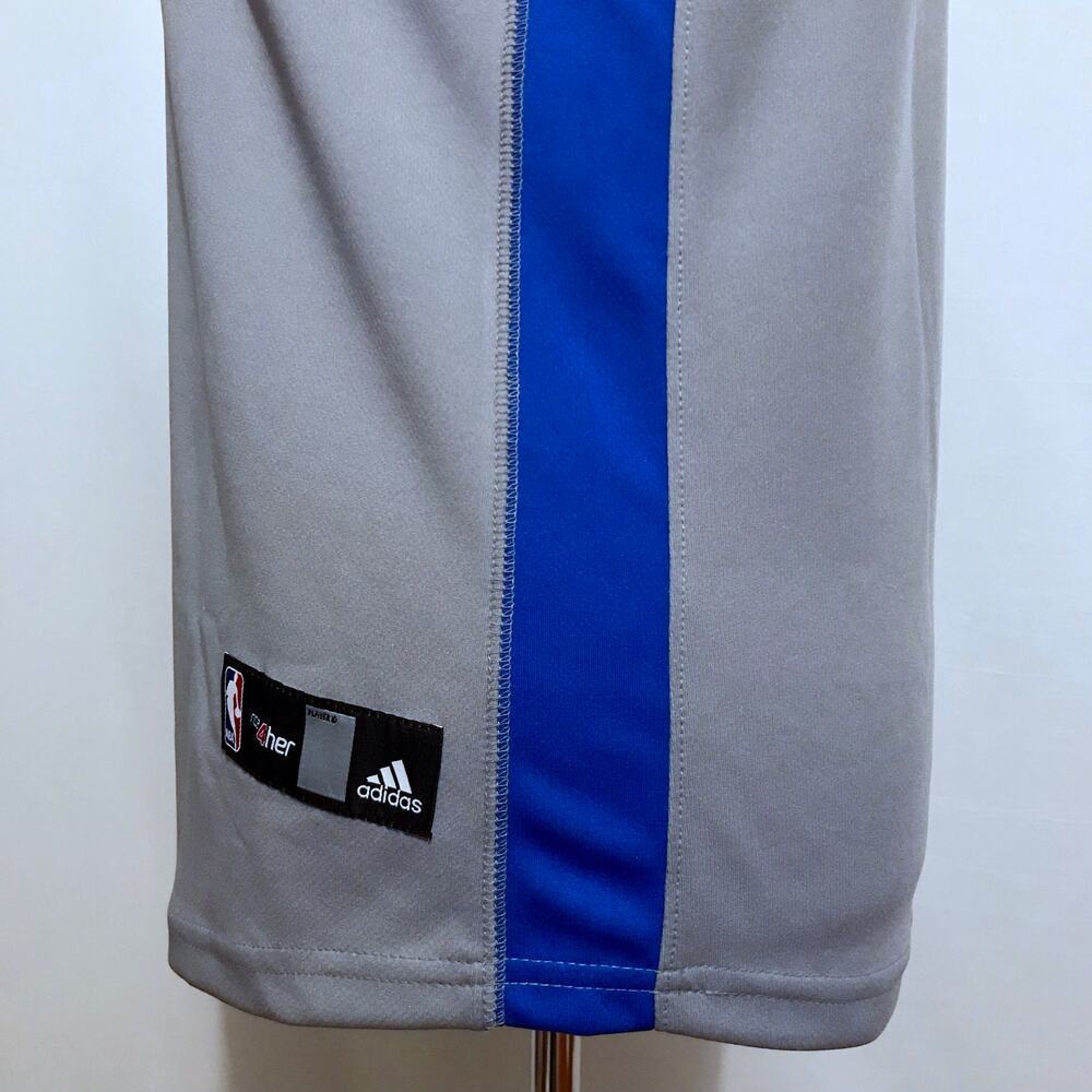 Adidas NWOT NBA Heather Grey, White and Blue Jersey Women XL - Picture 7 of 14